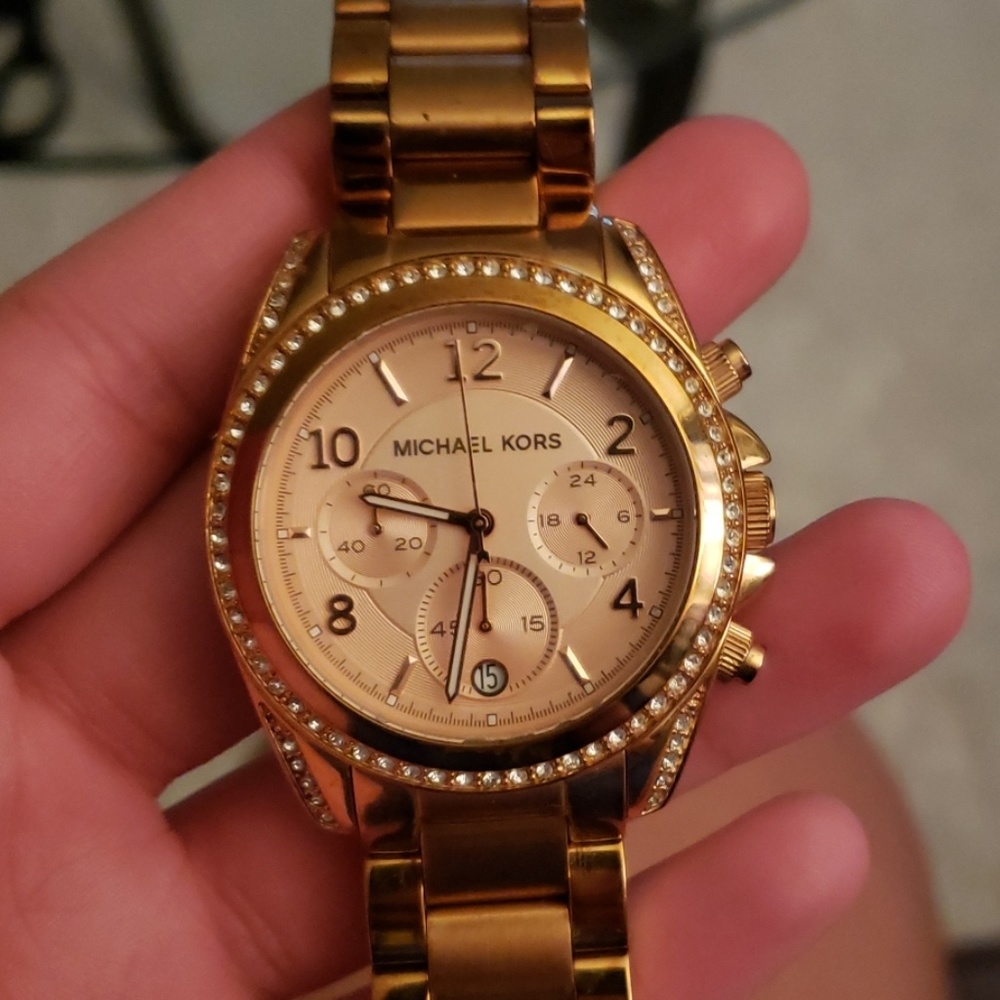 Rose gold Michael Kors watch